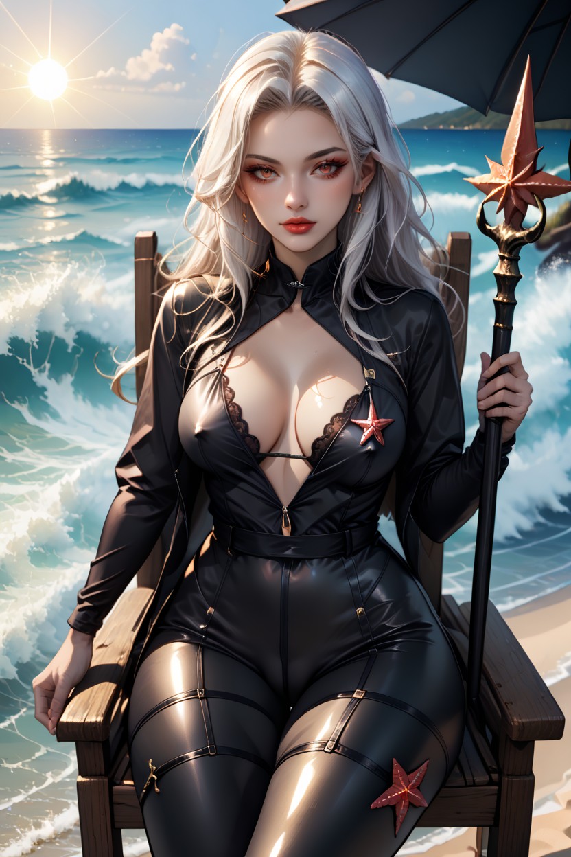Jumpsuit Clothing, Big Thighs, Blue Skin Furry AI Porn