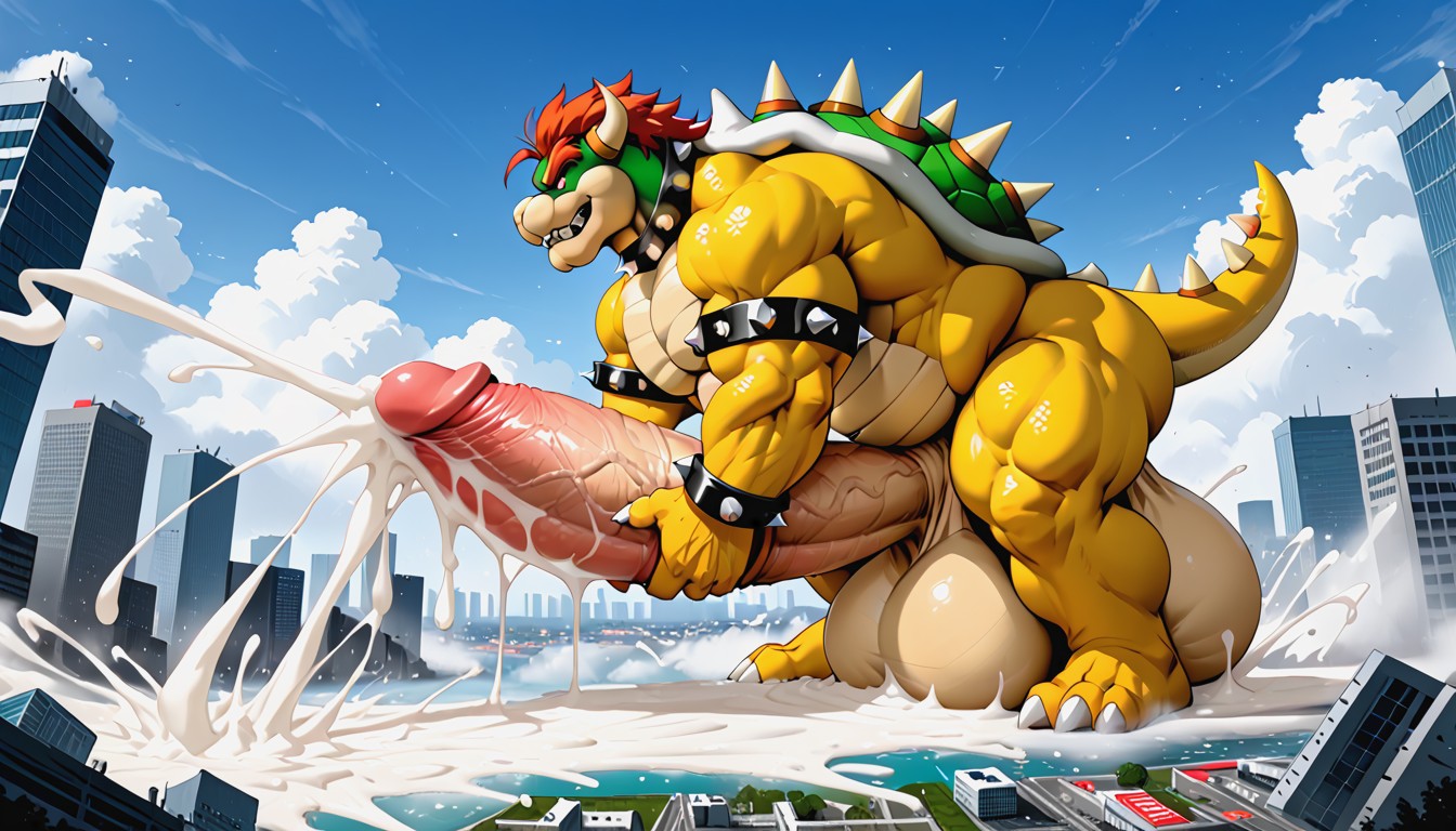 Macro City Covered In Cum, Furry Fat Bowser, Veiny Porno IA Furry