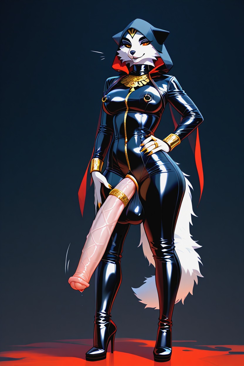 Ass Bigger Than Torso, Hands On Hips, Massive Furry AI Porn