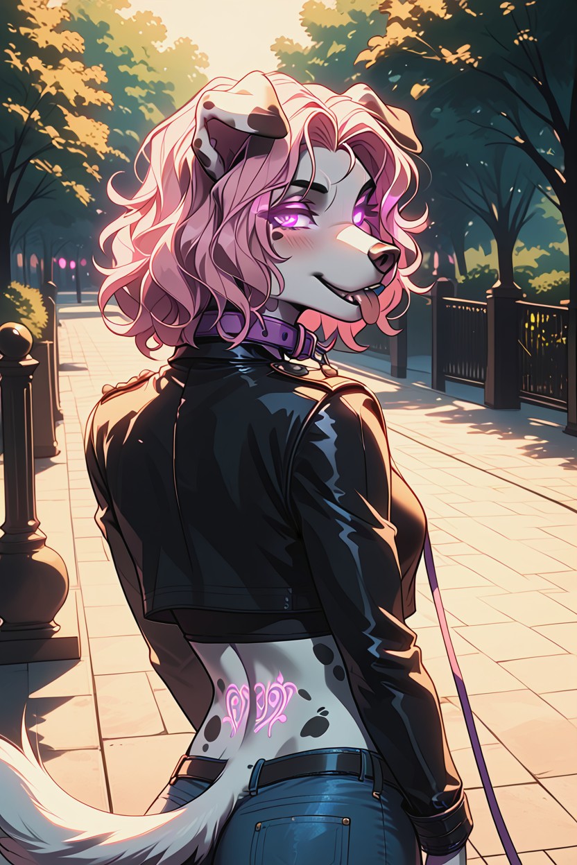 Ass Focus, Collar (restraints), Horny Furry AI Porn