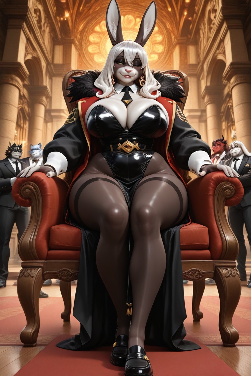 Coño Goteando, Alto Nivel De Detalle, Ano Erecto Fruncido Furry IA