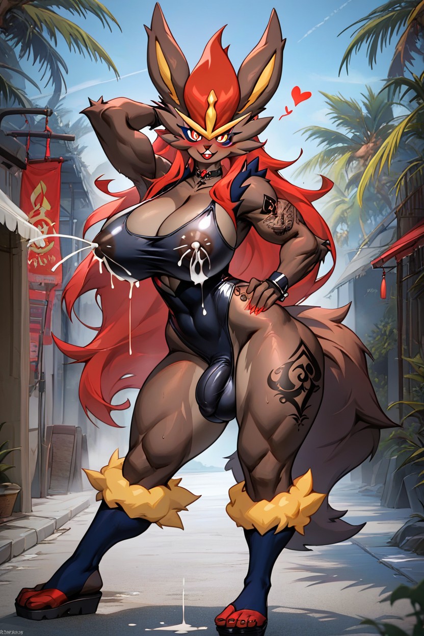 Enlarged Pussy, Extremely Fluffy Fur, Rabbit Tail Porno IA Furry