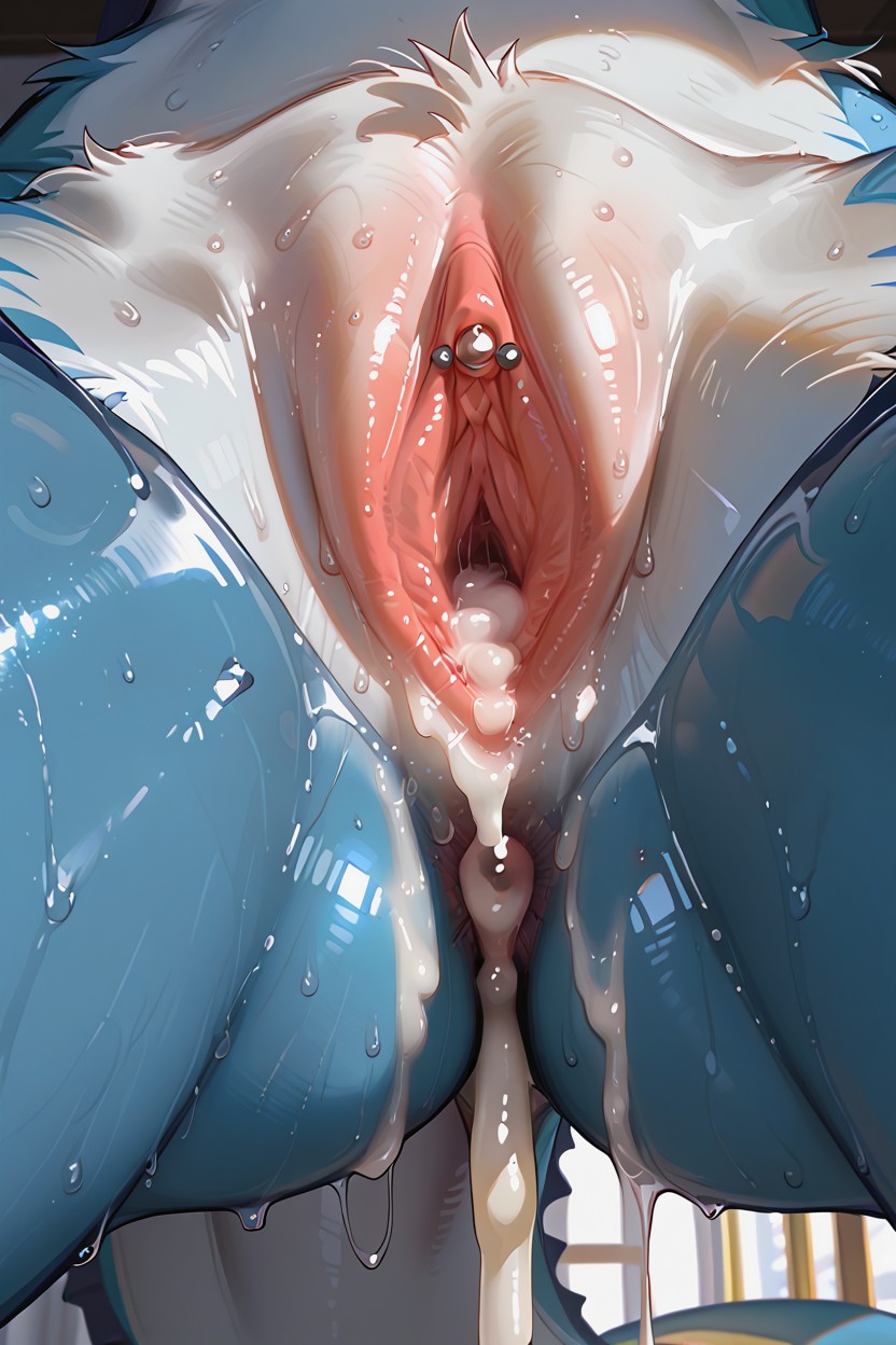 Wet Pussy, Princess Vaporeon, Large Vaporeon Pussy ファーリーAIエロ