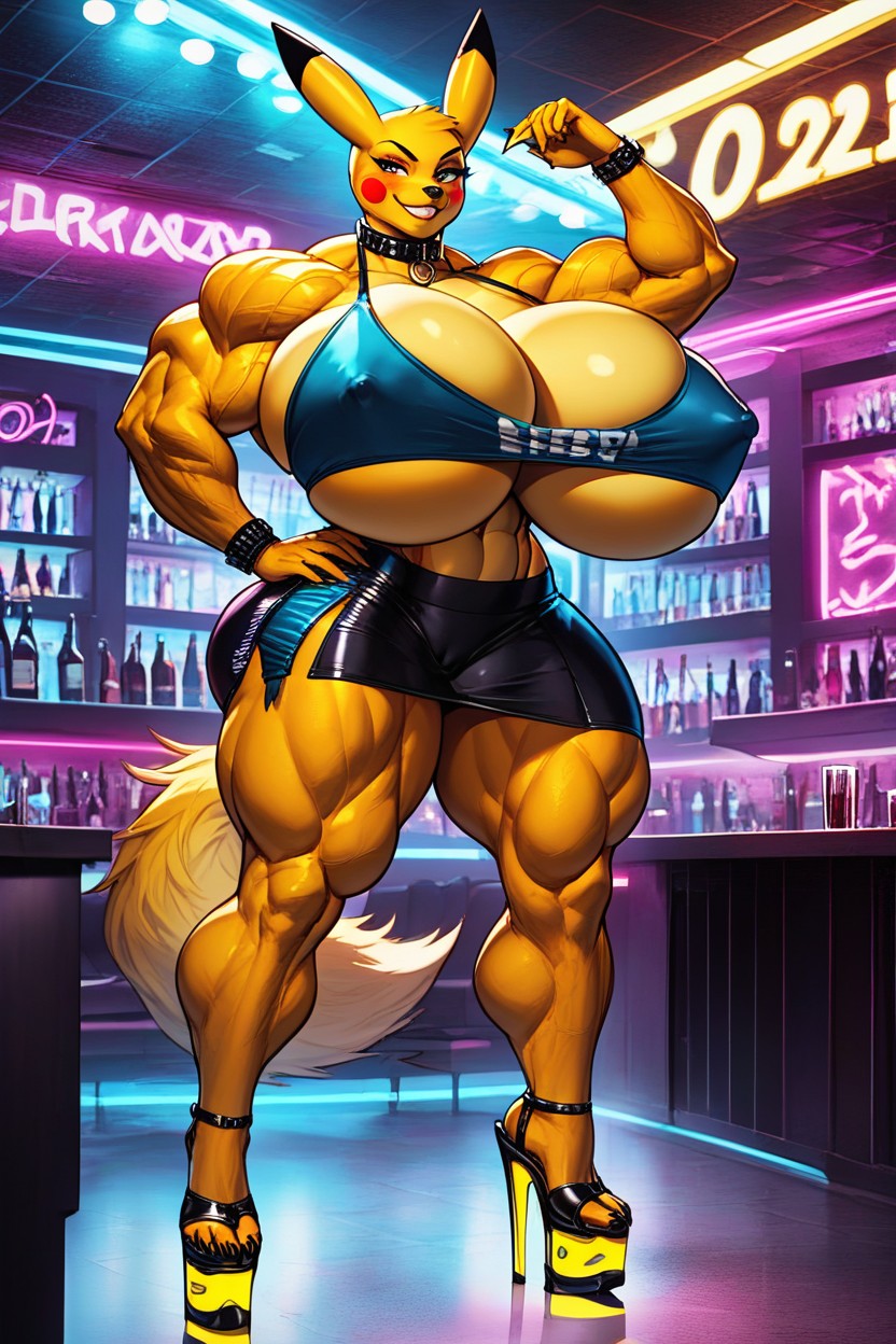 Model, Model, Female Pikachu Furry AI Porn
