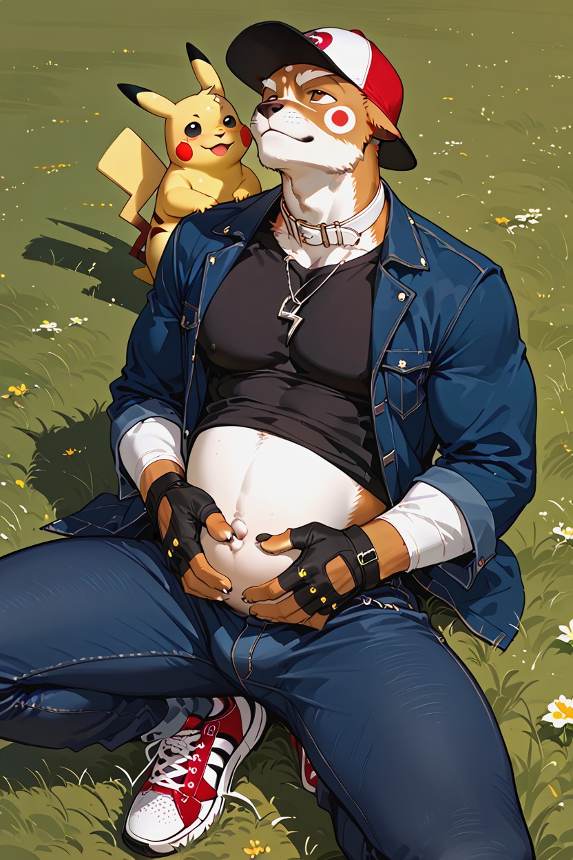 Pikachu, Highly Detailed, Gay ファーリーAIポルノ