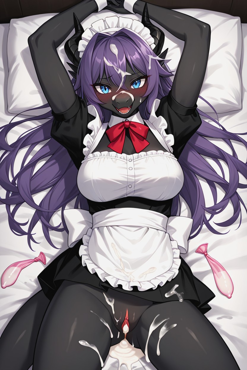 Cum On Bed, Cum On Clothes, 両手を上げる ファーリーAIポルノ