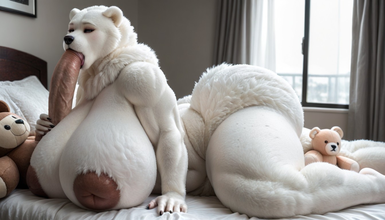 Breasts Bigger Than Torso, Inverted Nipples, Polar Bear AI兽人黄片