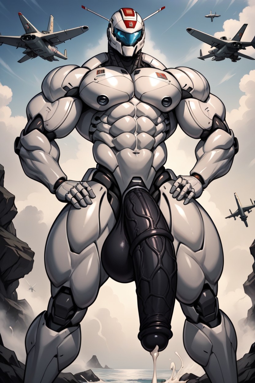 Robot Legs, Hyper Balls, Hyper-muscular Porno IA Furry