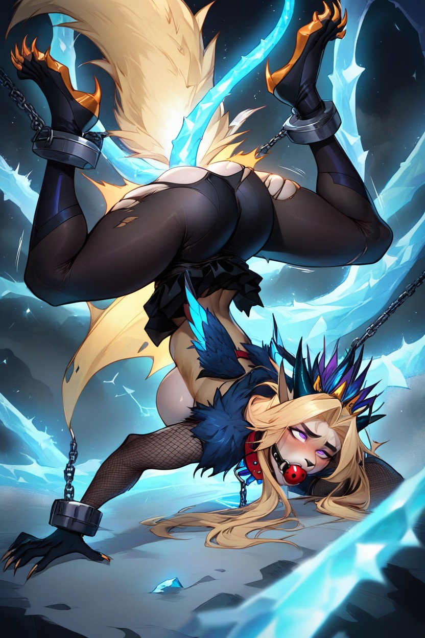 In Clouds With A Dark Background, Female Arms And Legs Spread, 高潮 AI獸人黃片