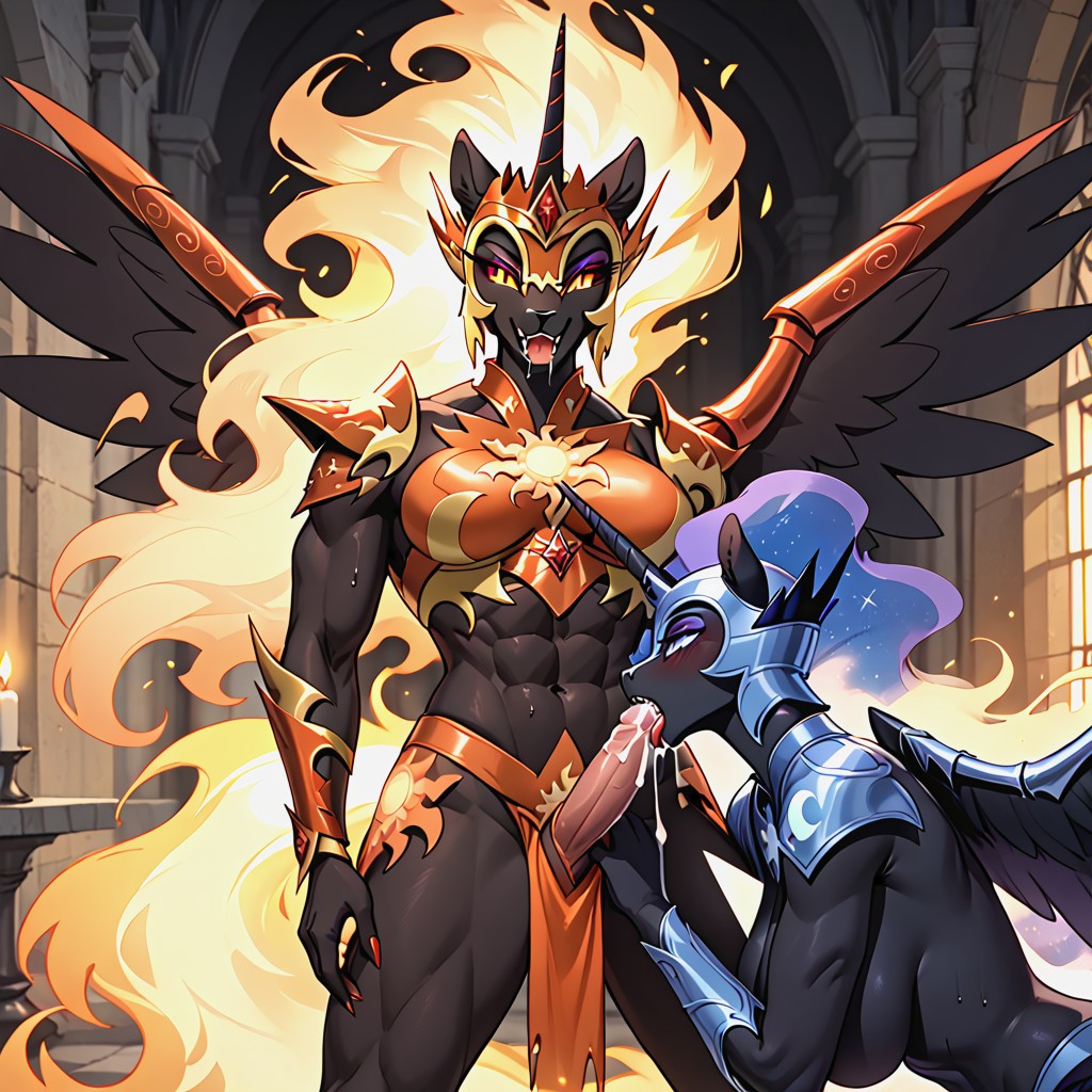 Alicorn, Powerful Thrusts, Spreading Wings ファーリーAIポルノ