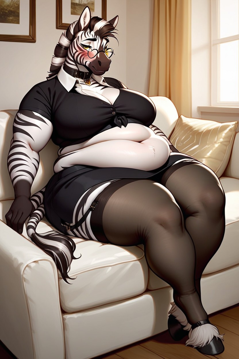 Ssbbw, Blushed, Enormous Belly ファーリーAIポルノ
