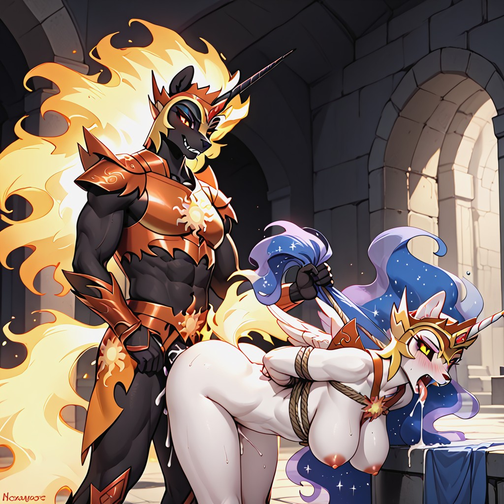 Daybreaker Bent Over, Wedding Rings, Dungeon Furry AI Porn