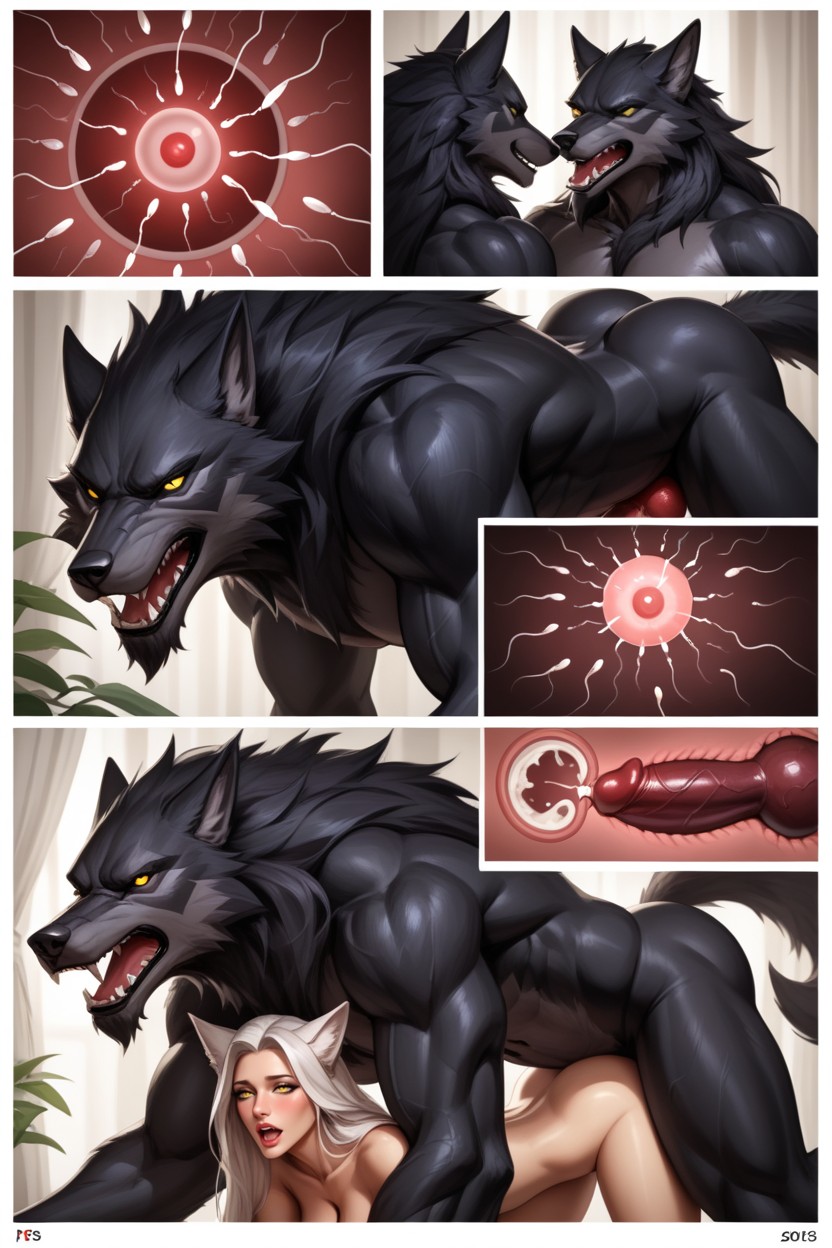 Hyperpregnancy, Accurate Anatomy, Knotting AI獸人黃片