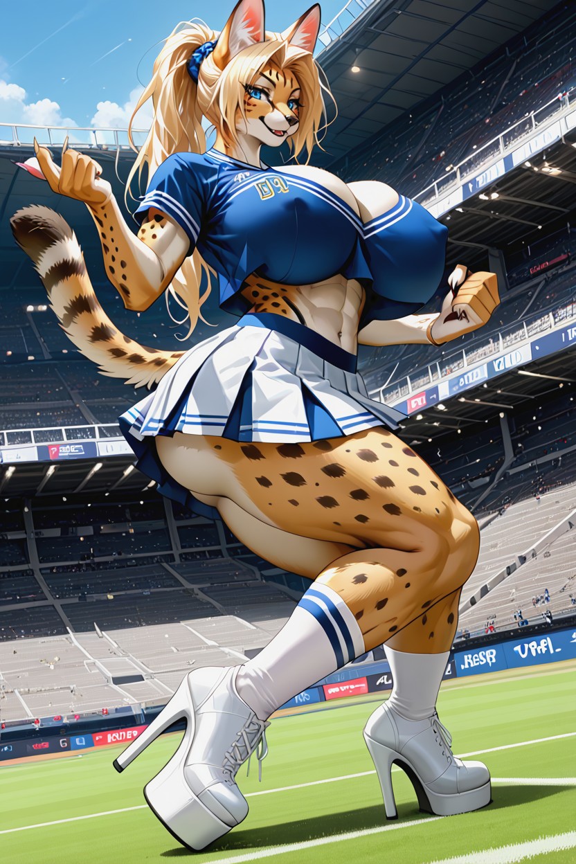 Detailed, Giantess, Erect Nipples Furry AI Porn