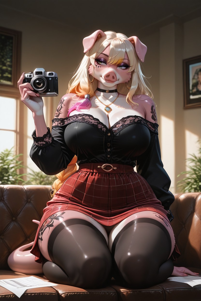 High Detail On Skin Texture And Paper Edges, Smooth Lighting, Clean Natural Appearance Furry AI Porn