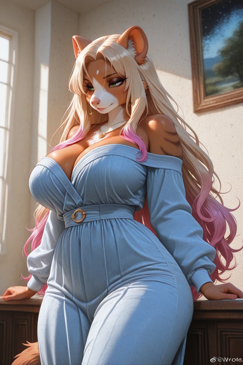 Stylized Painted Artwork, Natural Body Proportions, No Elements Leaving The Painting Furry AI Porn