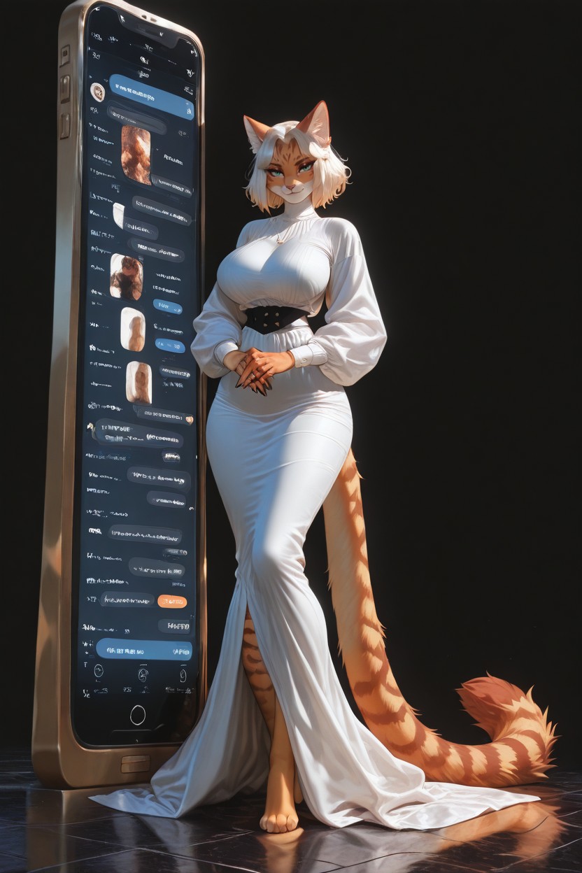 No Objects, Clean Empty Backdrop" "character Centered On Screen, 18+ Furry AI Porn