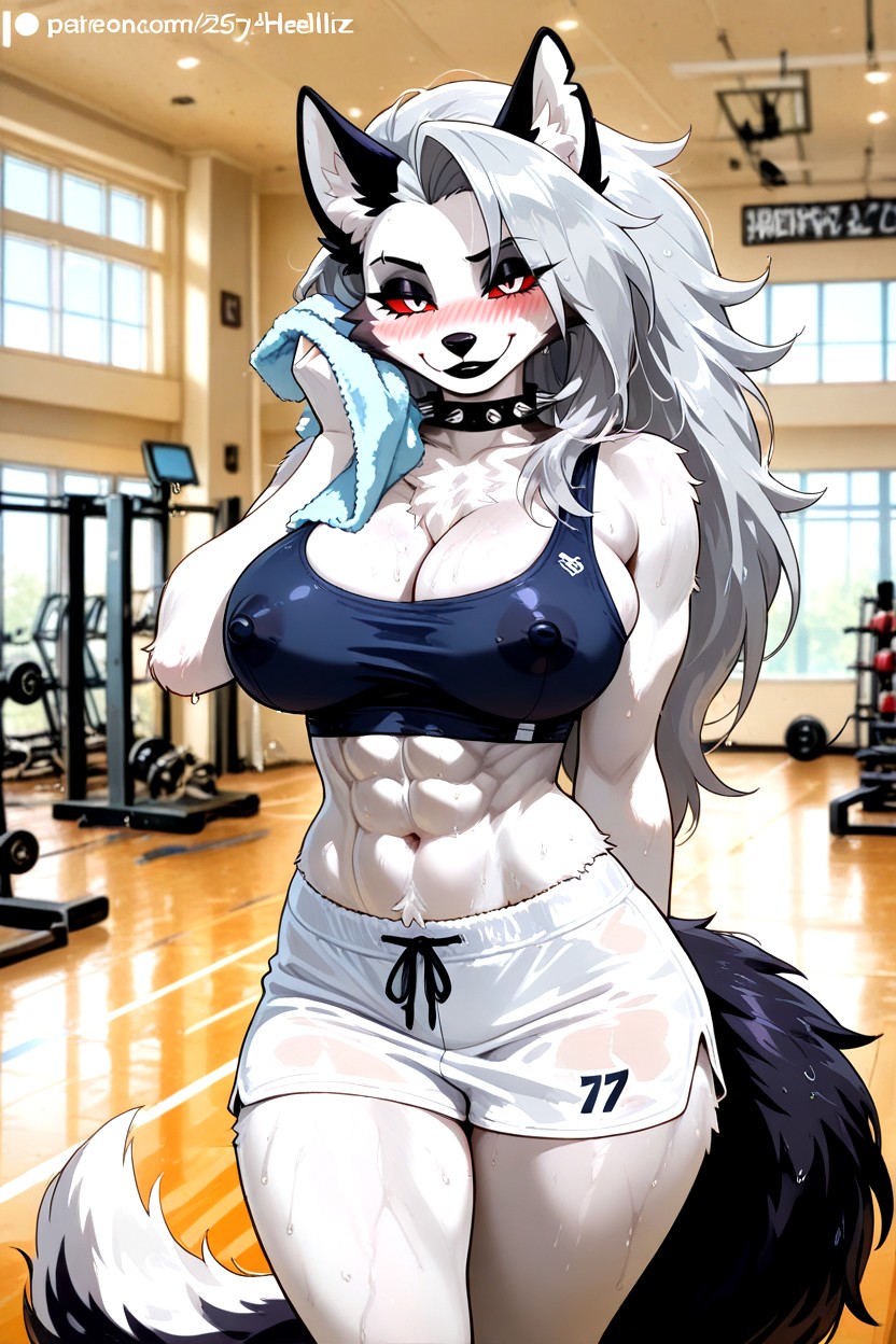 Blushing, 25+, Gym Furry AI Porn