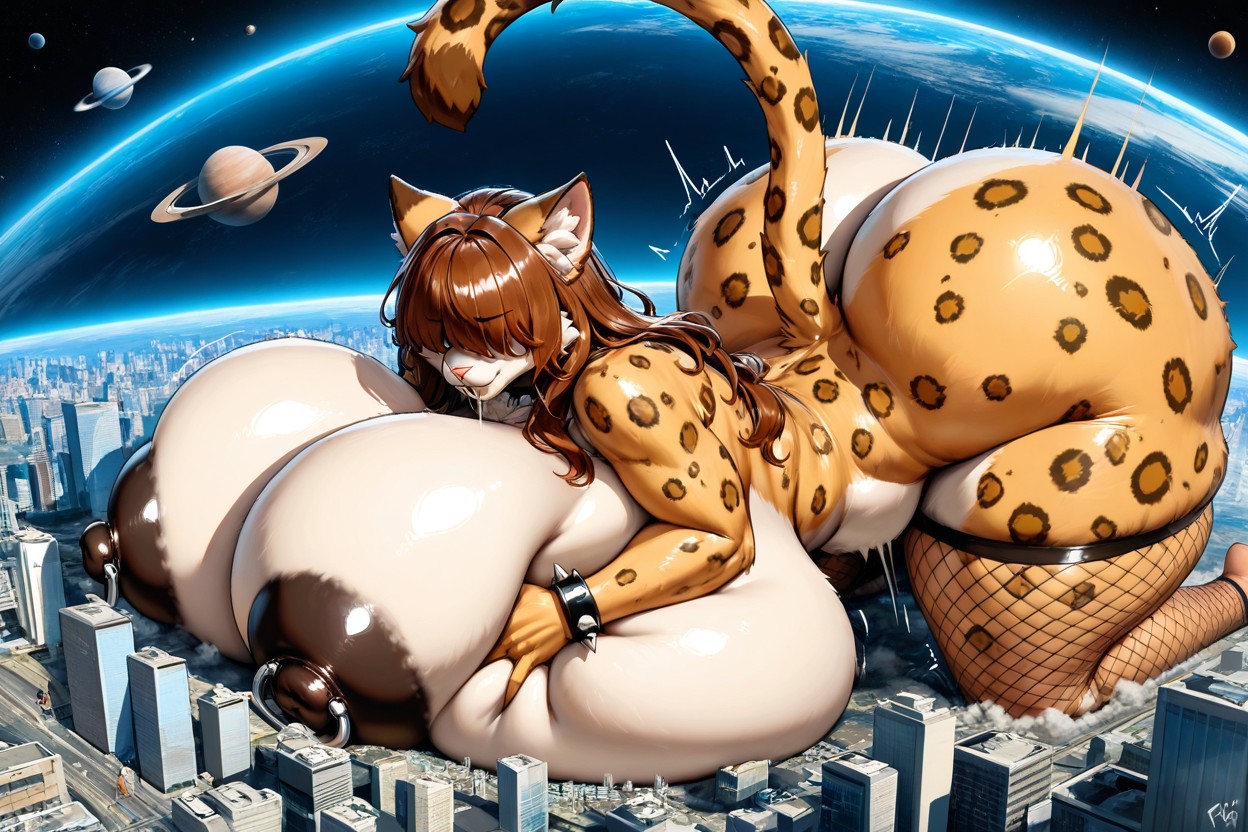 Big Breasts, Black Nipples, Mountain Furry AI Porn