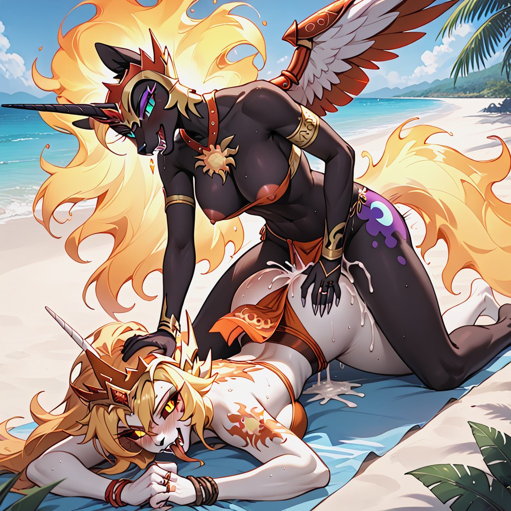 Tattoo, 2 People, Tribal Wear Furry AI Porn