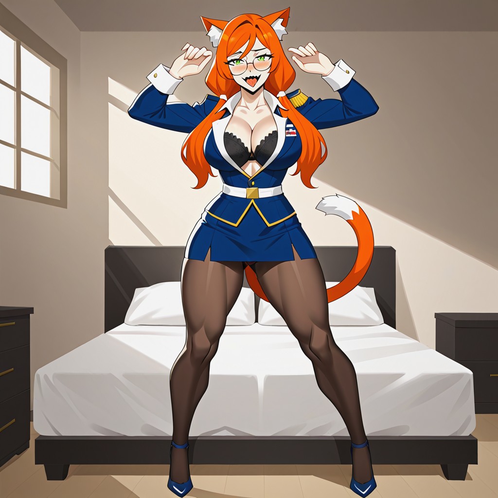 Long Sleeves, Cat, Massive Furry AI Porn