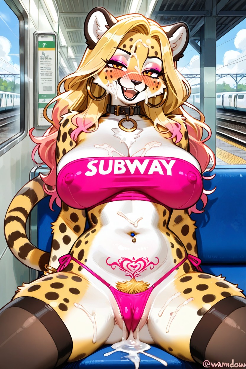 Furry, 18+, Subway Station Furry AI Porn