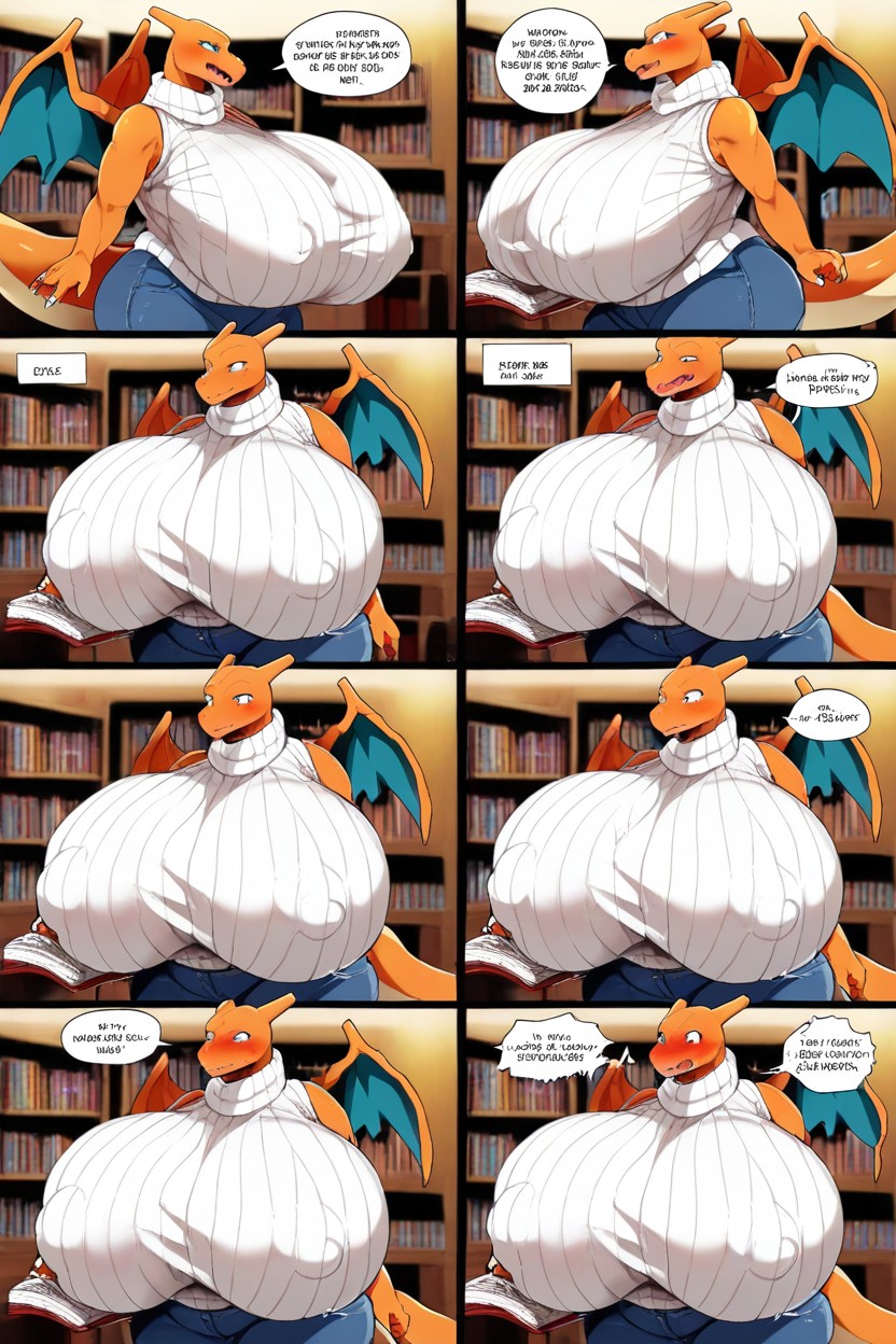 Black Fur, Getting Horny, Breast Expansion Furry AI Porn