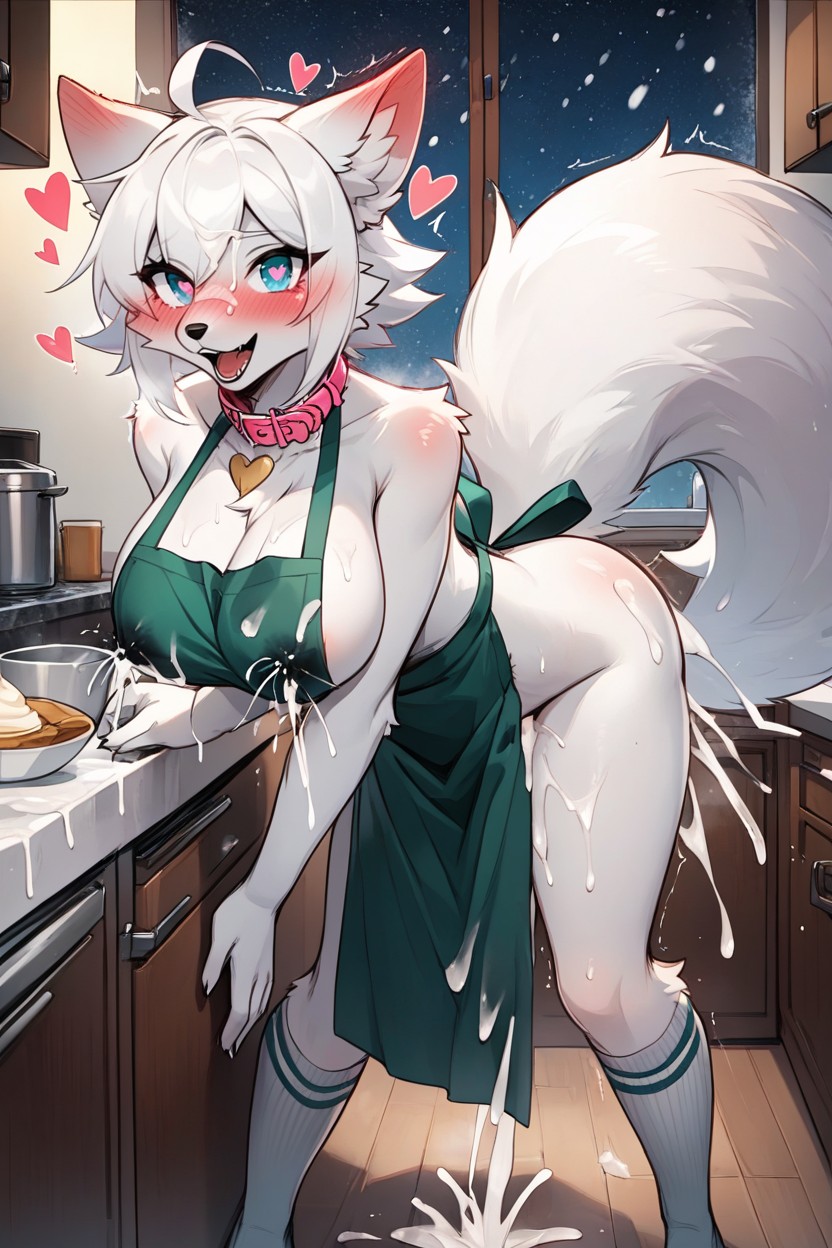 Happy, Looking At Viewer, Cum Furry AI Porn