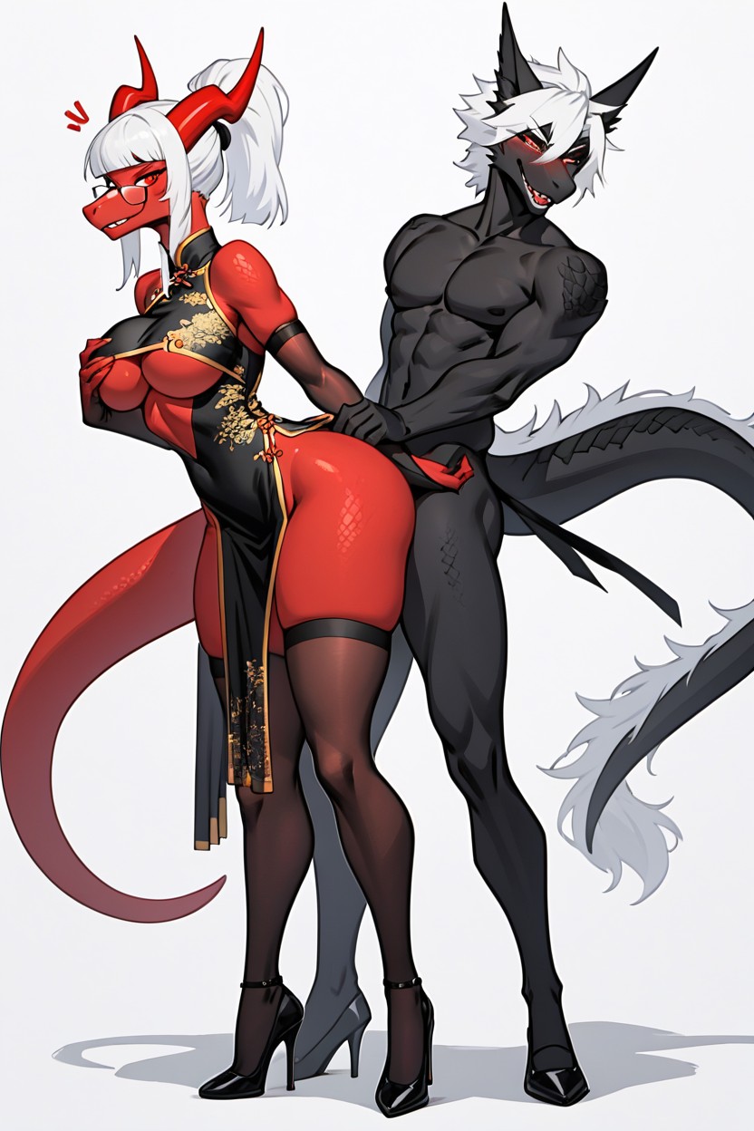 18+, 중간 길이, Rounded Ass 퍼리 AI 포르노