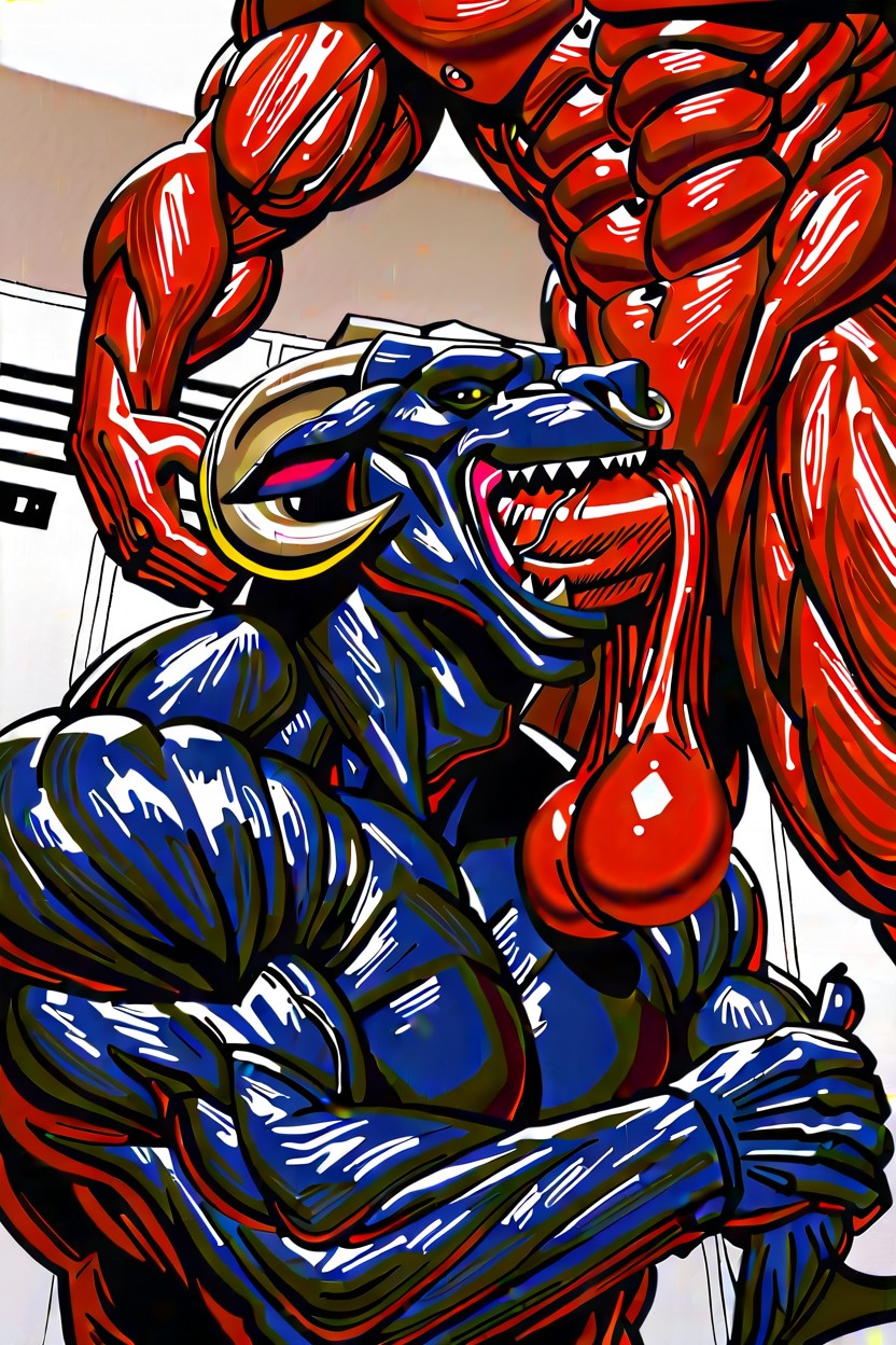 Rubbing Dicks, Lusty Looks, Big Balls AI獸人黃片