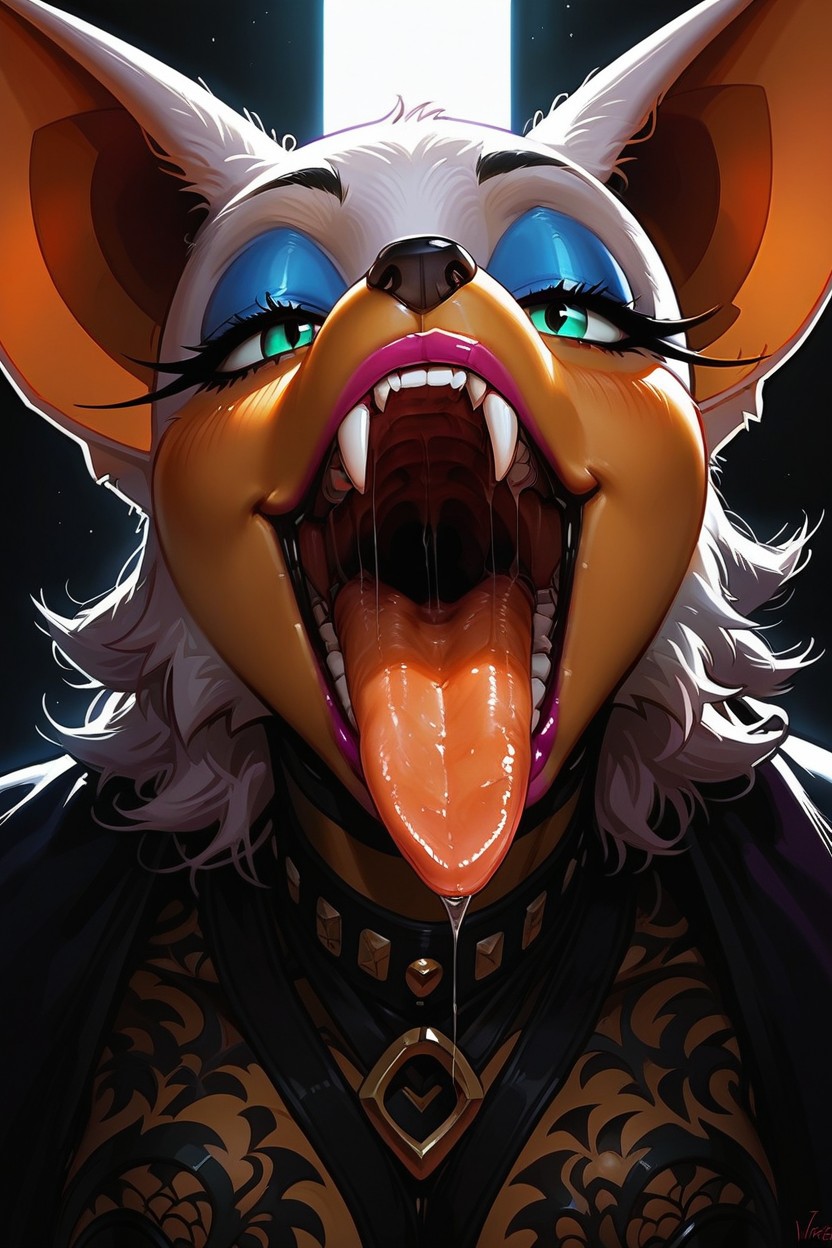 Open Mouth, Focused, Erotic Image ファーリーAIポルノ