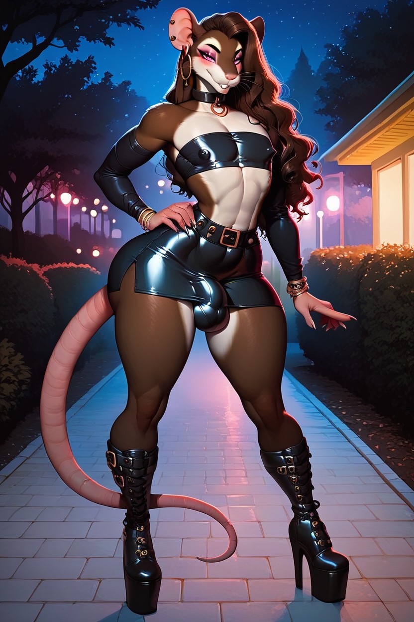 模特姿势, 沙漏图, Thick Thighs AI獸人黃片