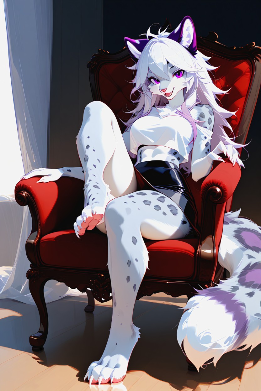 Looking At Viewer, Fluffy, Fit Body Furry AI Porn