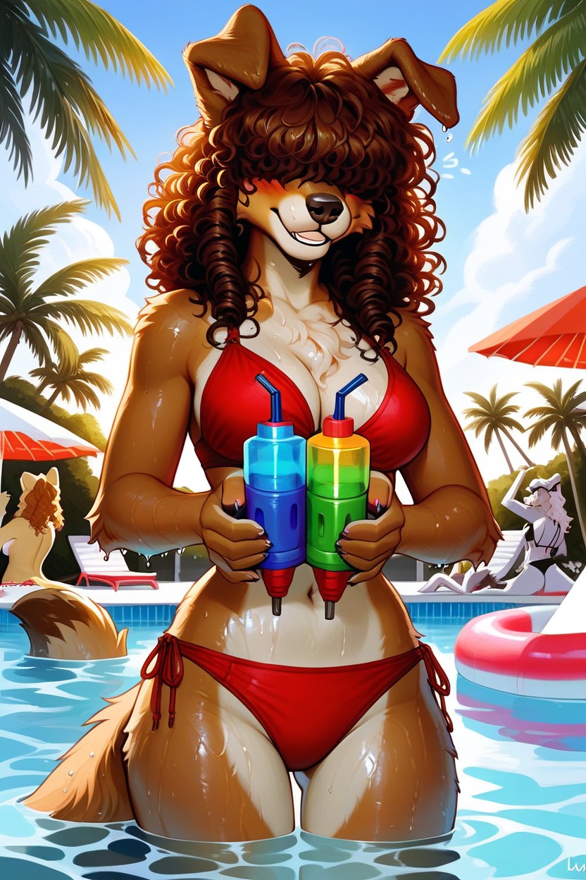 Medium Breasts, Lens Flare, 18+ Furry AI Porn