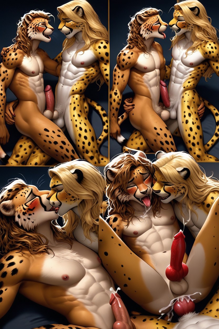 Knotted Cock, Wide Shot, Sex Furry AI Porn