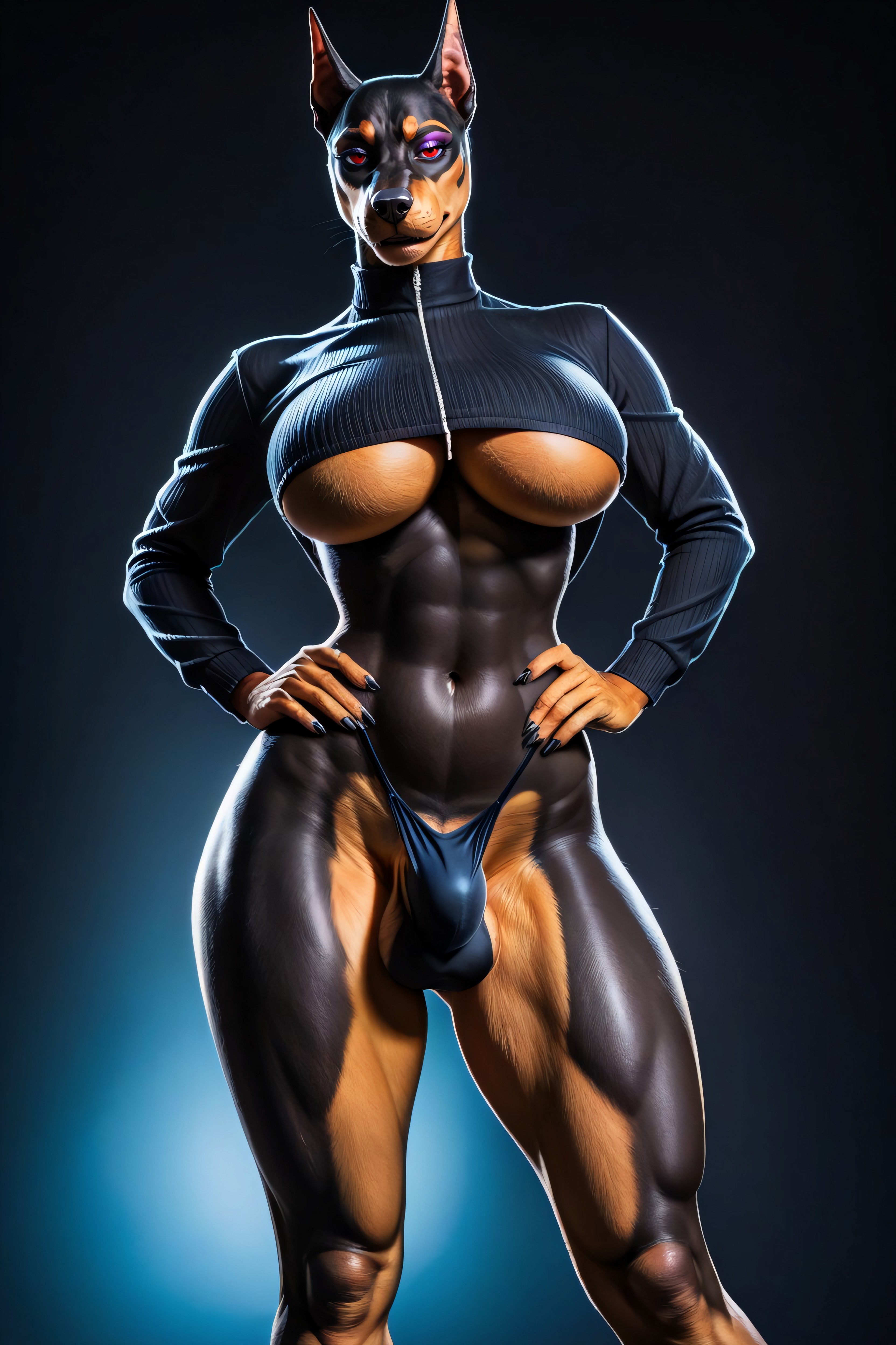 Model, Futanari, Pro Artwork Furry AI Porn