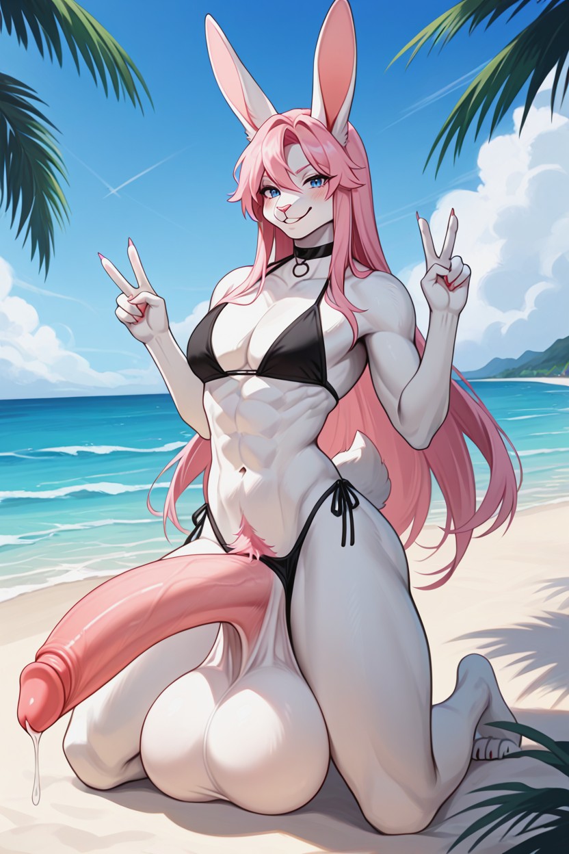Giant Penis, Tapering Penis, Gigantic Furry AI Porn