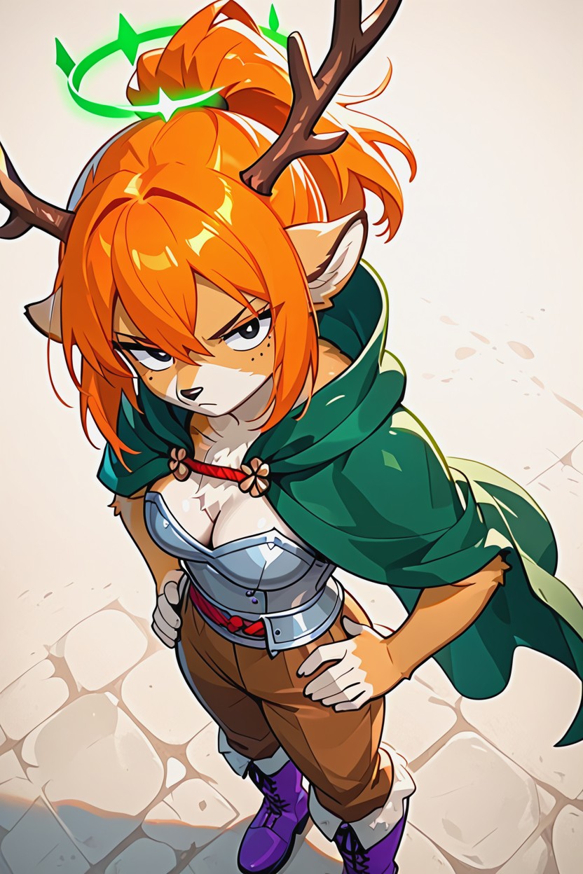 High Resolution, 上视角, Screenshot To The Knees AI兽人黄片