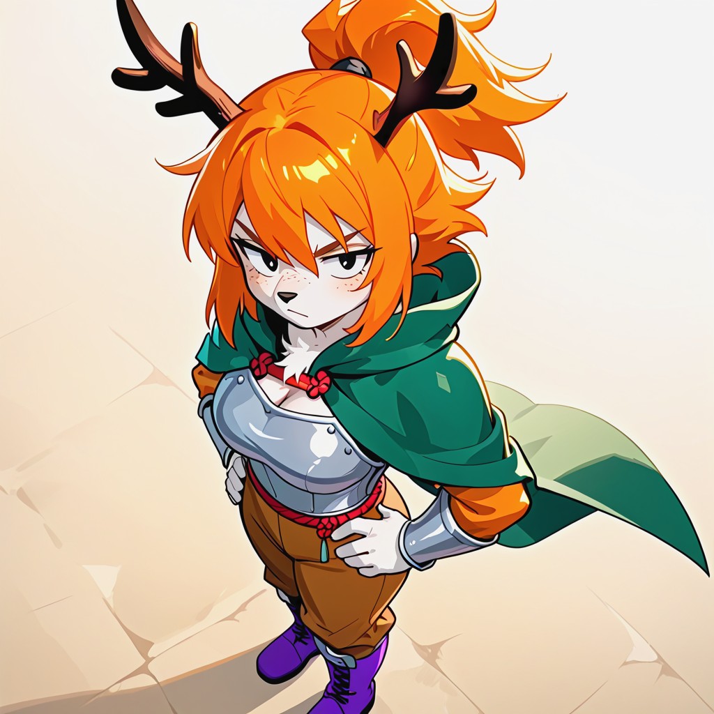 Screenshot To The Knees, Front View, Bare Ass Furry AI Porn