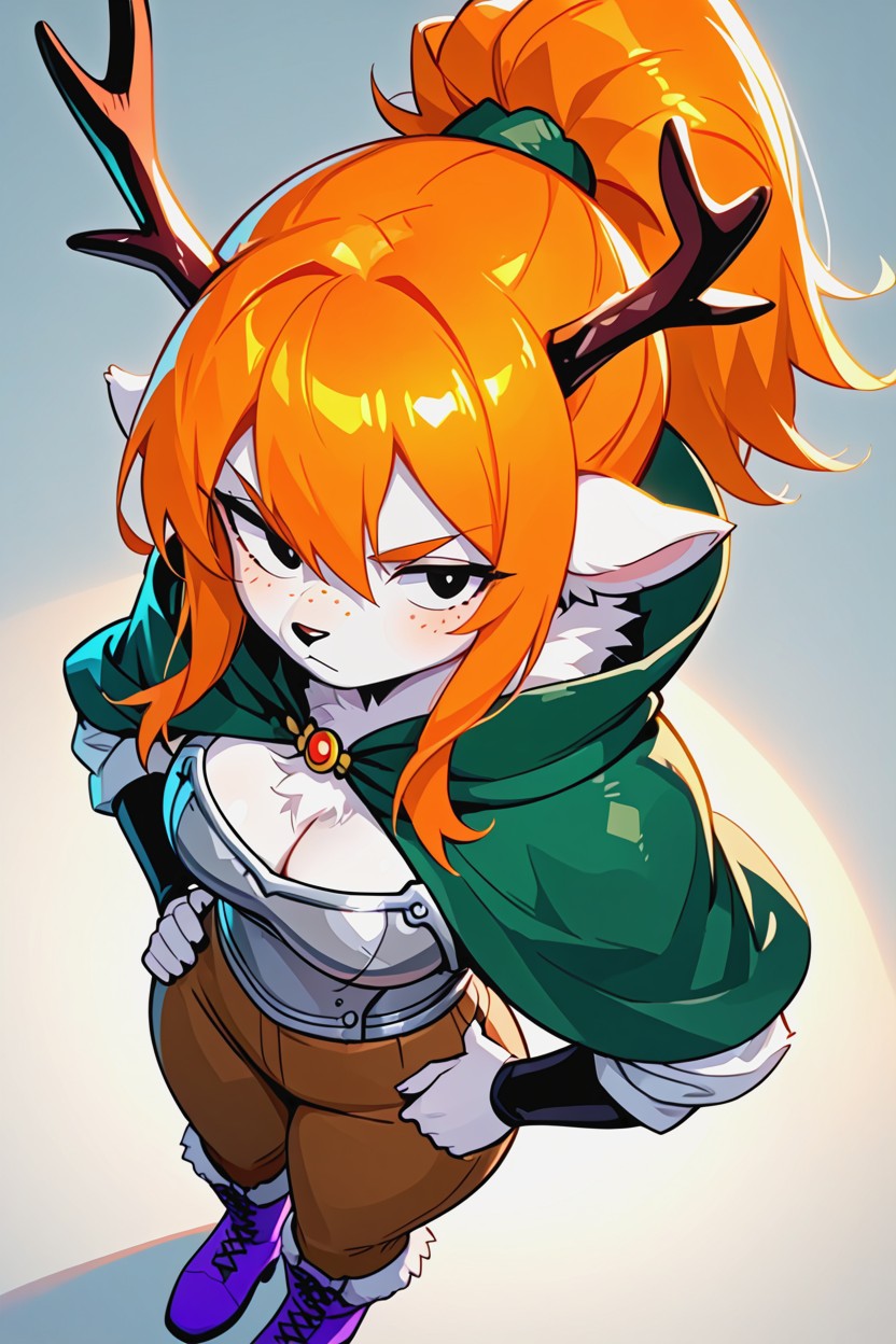 Bare Ass, Orange Furr, Furry 퍼리 AI 포르노