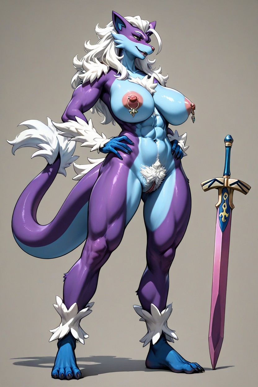 Furry, Baxcalibur From Pokemon, 笑 AI兽人黄片