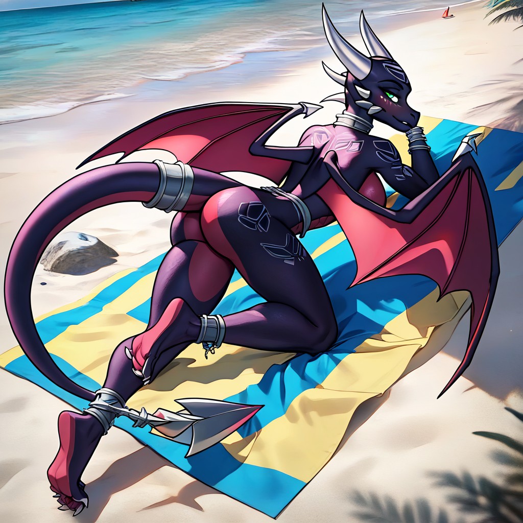 Attracting Attention, Pechos Redondeados, Crowded Beach Furry IA