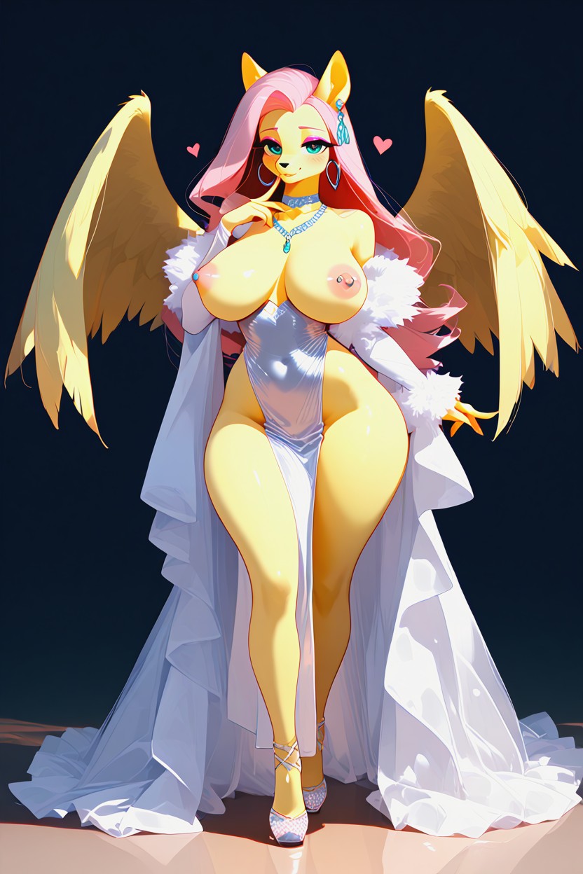 Rounded Cheeks, Navel, Big Wings Furry IA