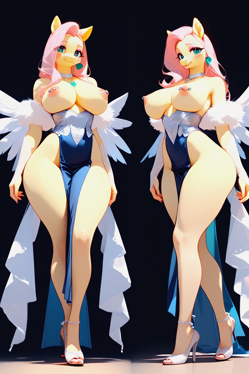 Standing, High Definition, Puffy Nipples Furry AI Porn