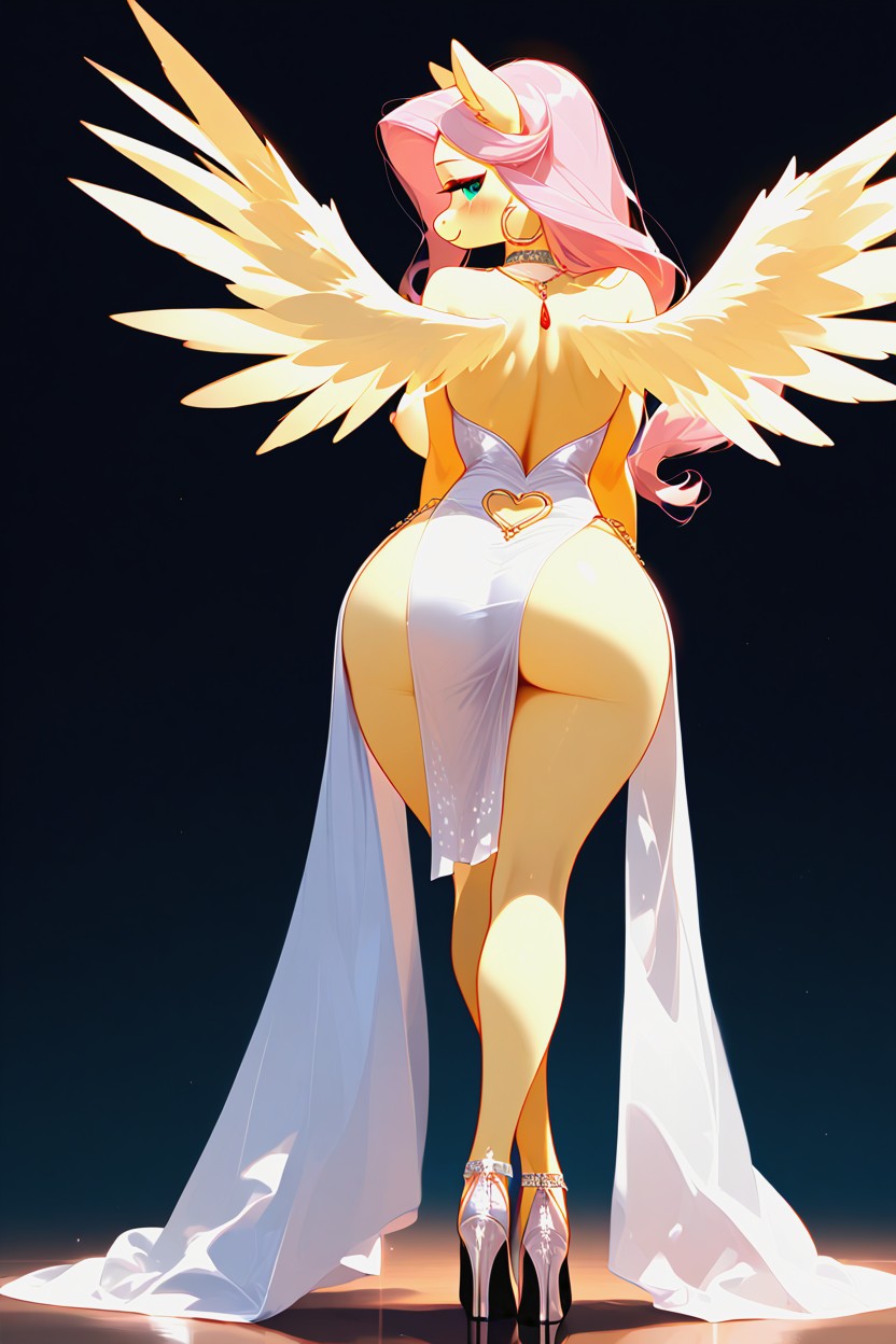 Legs Crossed, Pelvic Curtain, Massive Breast Furry AI Porn