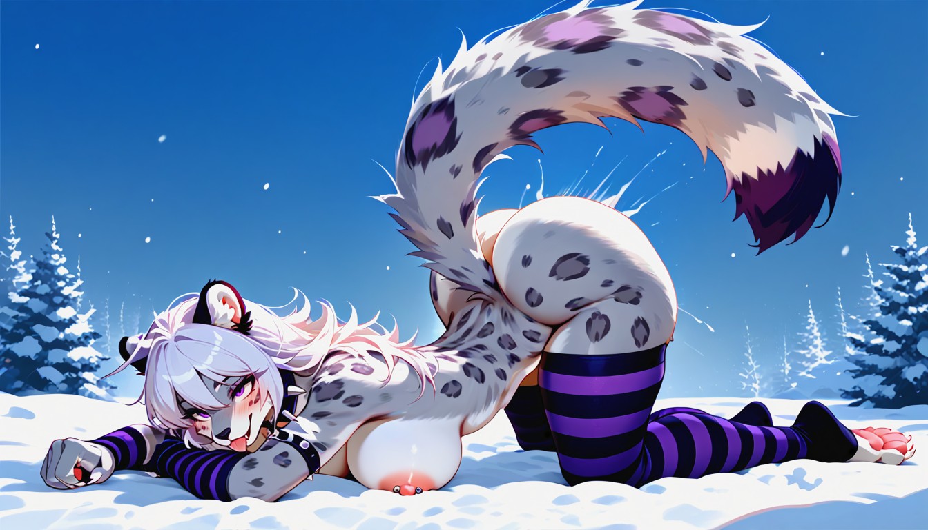 Paws, Curved Claws, Front Side View AI獸人黃片