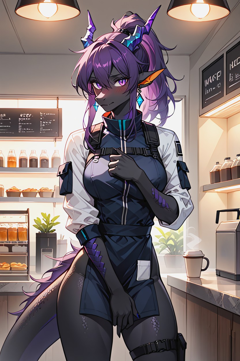 Blue Eyes, Waist, Person ファーリーAIエロ
