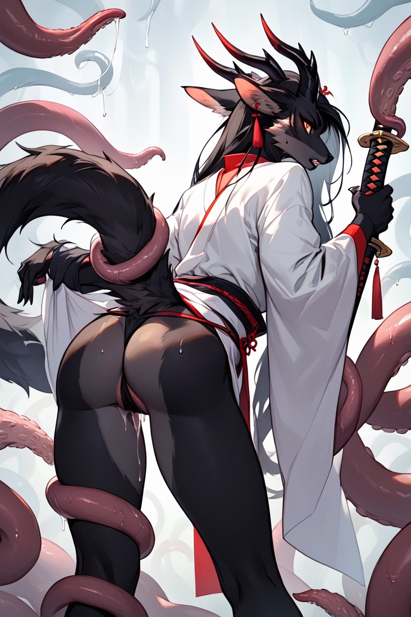 Majestic, Female Masterbation, Tail Up AI獸人黃片