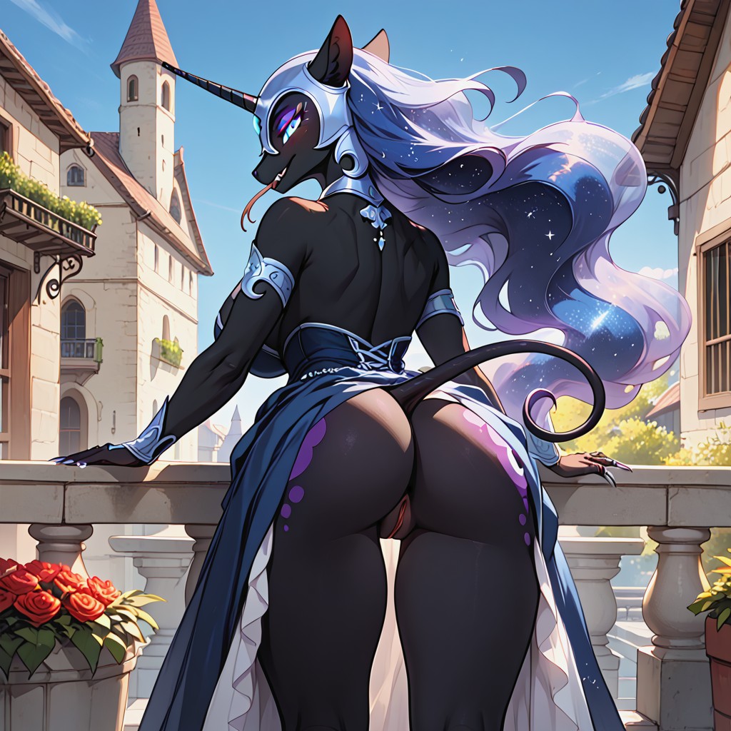 Slit Pupils And Fangs, Glowing Eyes, Hourglass Figure Furry AI Porn