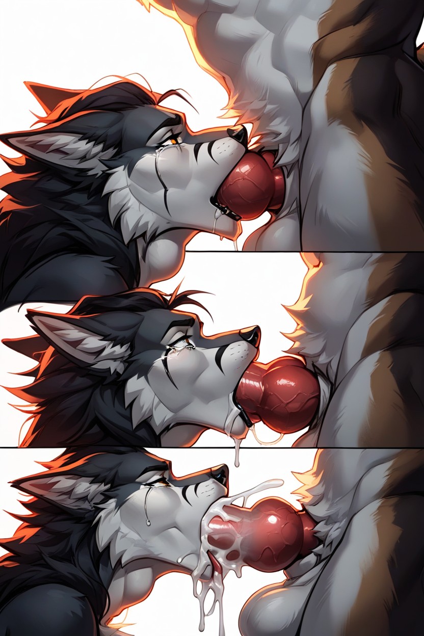 側躺, Deepthroat Knot, Knot Swell In Mouth AI兽人黄片